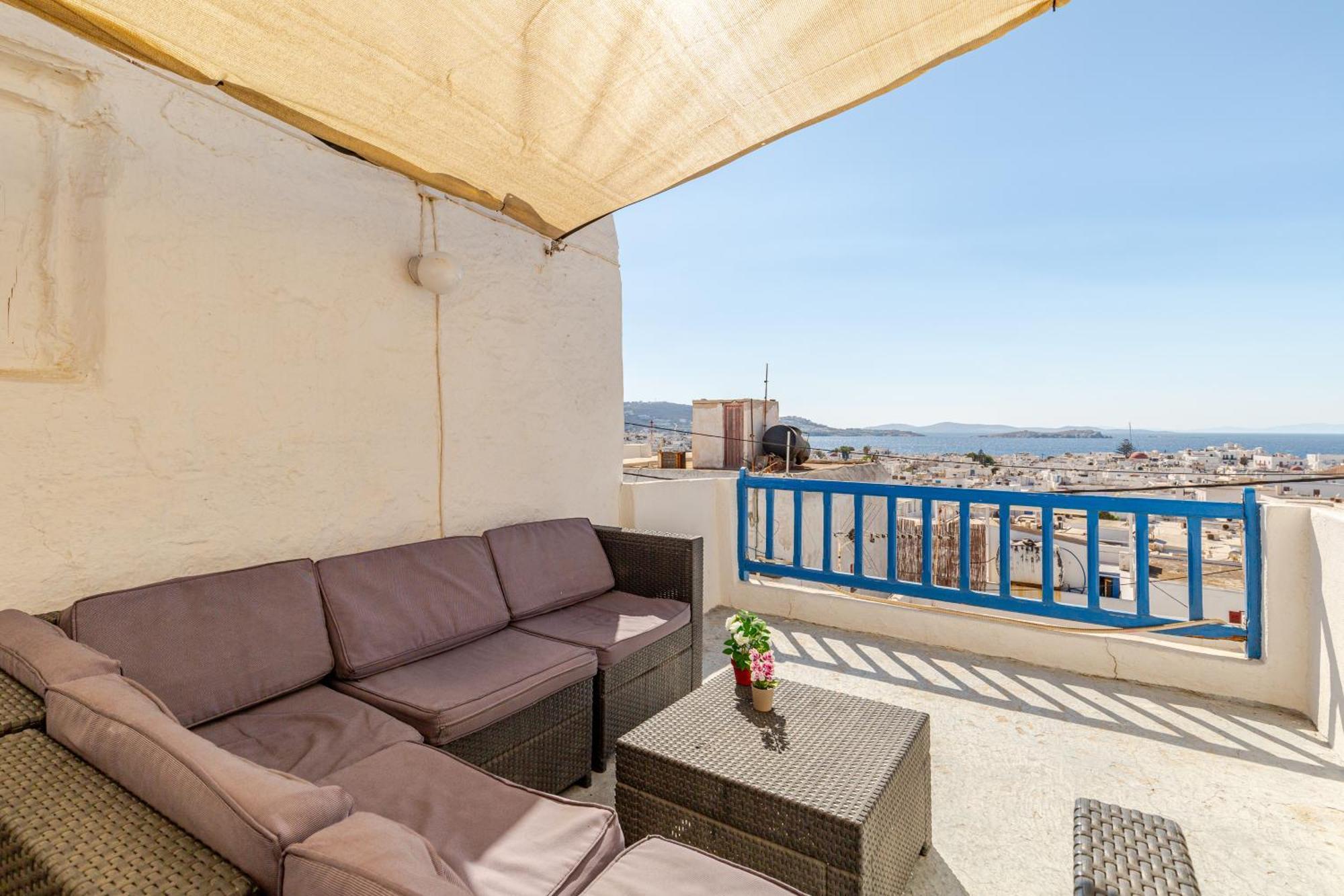 Elenitas Town House With Veranda And Sea View Mykonos Town Extérieur photo