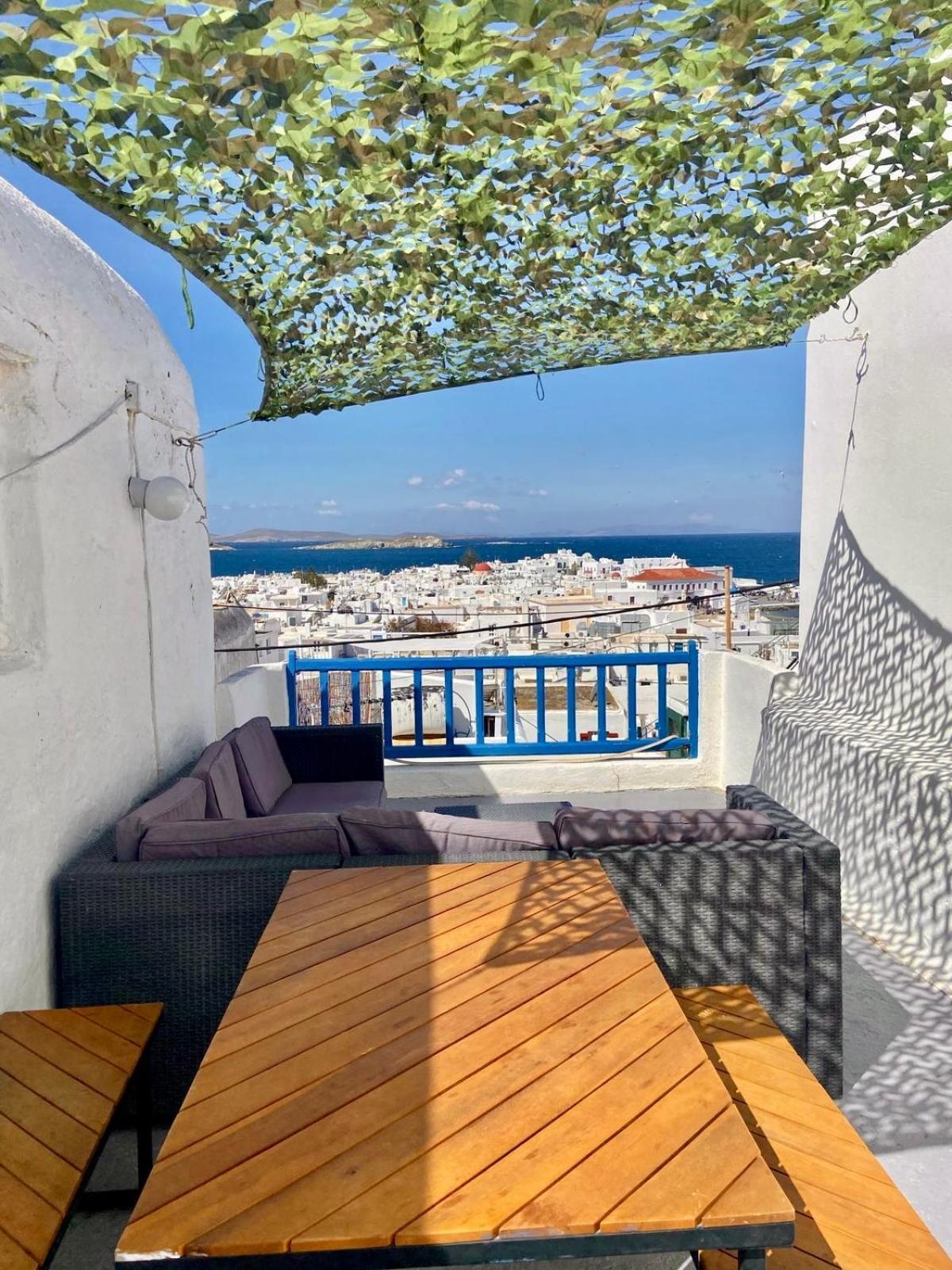 Elenitas Town House With Veranda And Sea View Mykonos Town Extérieur photo